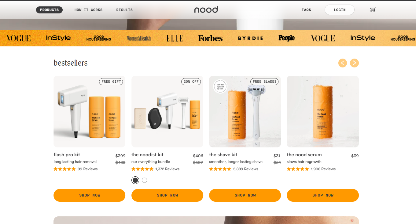 Try Nood – Wellness Shopify Store